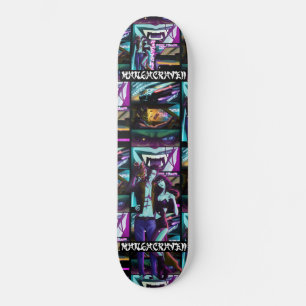 WelcomeToNeonCity_teamviper tile Skateboard