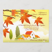 Welcoming Home Fall Invitation