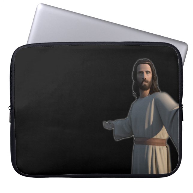 Welcoming Jesus Christ Lord Christian Church Laptop Sleeve (Front)