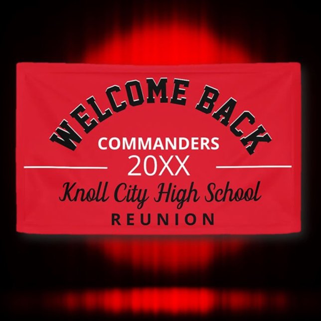 Welcoming School Colours! Class reunion banner (Creator Uploaded)