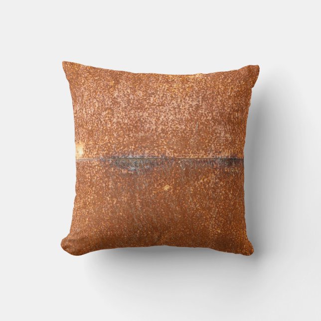 Welded old metal, rust texture. cushion (Front)