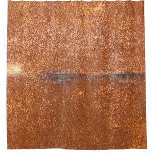 Welded old metal, rust texture. shower curtain