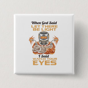 Welder 15 Cm Square Badge