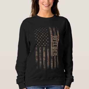 Welder American Flag Gift Welding Sweatshirt