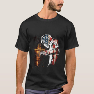 Welder American Flag Mig Tig Welding Faith Cross C T-Shirt