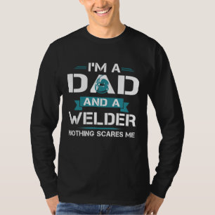 Welder American Flag - USA Patriotic Welder Dad Fa T-Shirt