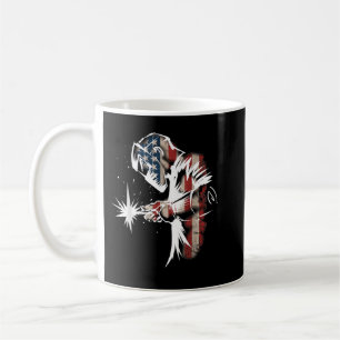 Welder American Flag USA Patriotic Welder Gift  Coffee Mug