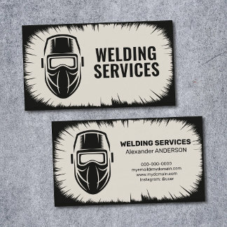 Welder and Welding Services  Business Card