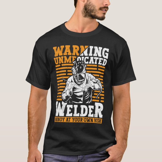 Welder Apparel Welding Blacksmith Metal Worker for T-Shirt (Front)