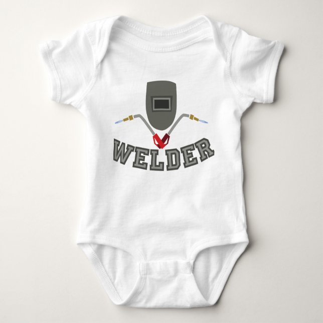Welder Baby Bodysuit (Front)