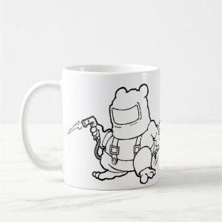 welder beaver coffee mug