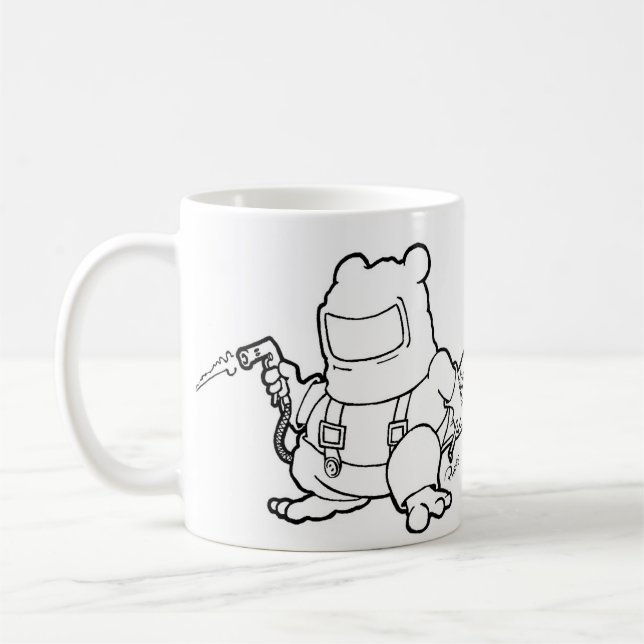 welder beaver coffee mug (Left)