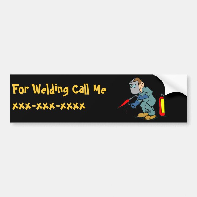 Welder Bumper Sticker (Front)
