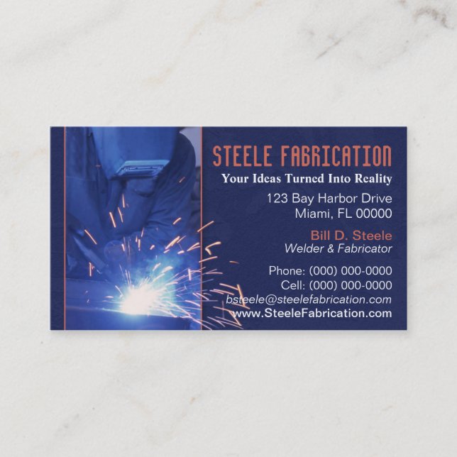 Welder Business Card (Front)