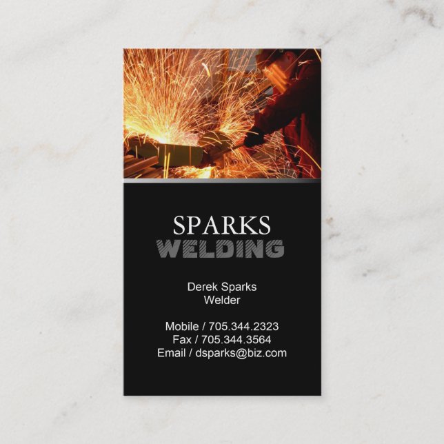 Welder Business Card (Front)
