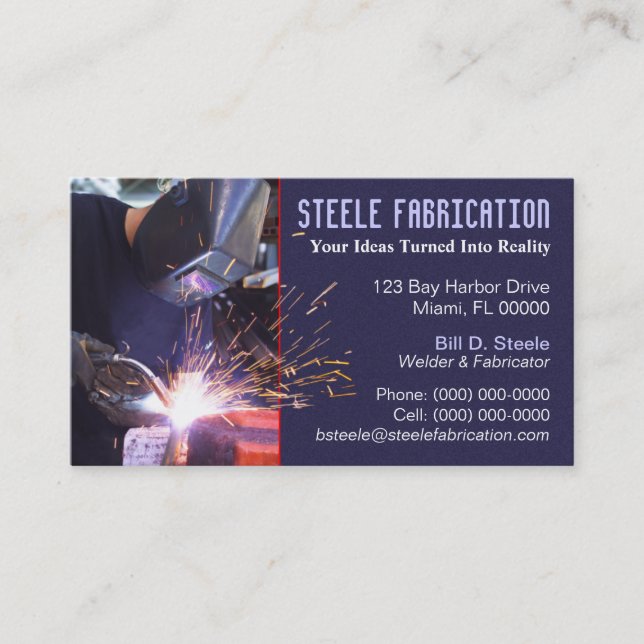 Welder Business Card (Front)