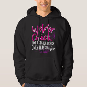 Welder Chick Women Mum Funny Welding Female Women  Hoodie