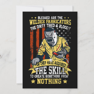 Welder Fabricators Metalworker Welding Machine MIG Invitation
