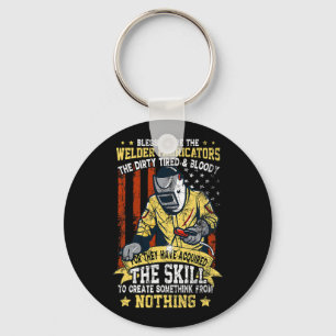 Welder Fabricators Metalworker Welding Machine MIG Key Ring