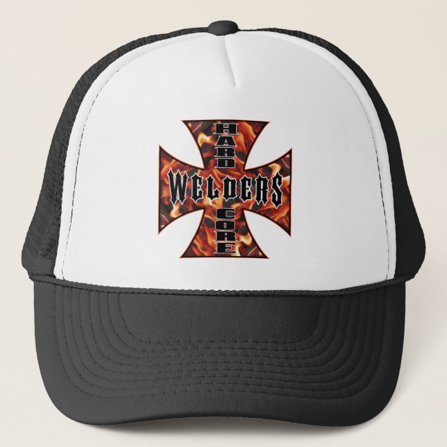 Welder Hard Core Trucker Hat (Front)