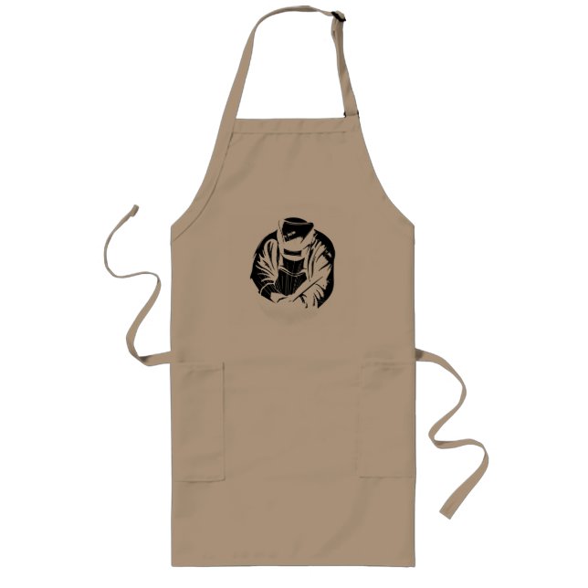 Welder Husband Long Apron (Front)