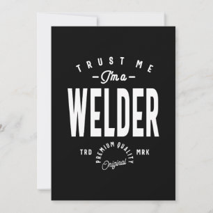 Welder Job Title Gift Thank You Card