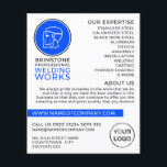 Welder Logo, Metal Worker, Welder Advertising Flyer<br><div class="desc">Welder Logo,  Metal Worker,  Welder Advertising Flyers By The Business Card Store.</div>