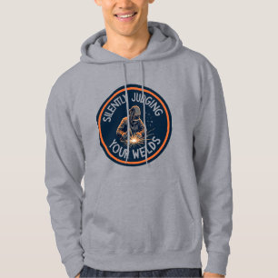 Welder logo – Silently Judging Your Welds Hoodie
