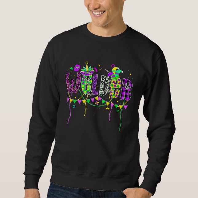 Welder Mardi Gras Carnival Outfits Men Women Kids Sweatshirt (Front)