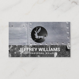 Welder   Metal Rivets   Rusted Metal Business Card