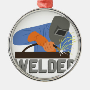 Welder Metal Tree Decoration