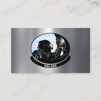 Welder Metal Welding Fabricator Service Business Card