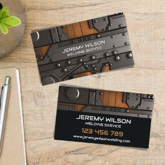 Welder Metal Welding Service Fabrication Steelwork Business Card