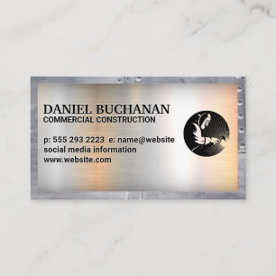 Welder   Metallic   Steel and Rivets Business Card