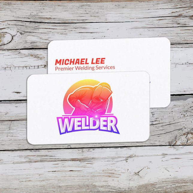 Welder Mobile Welding Business Card (Customized Welder Business Card)