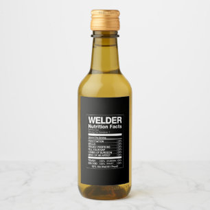 Welder Nutrition Facts Wine Label