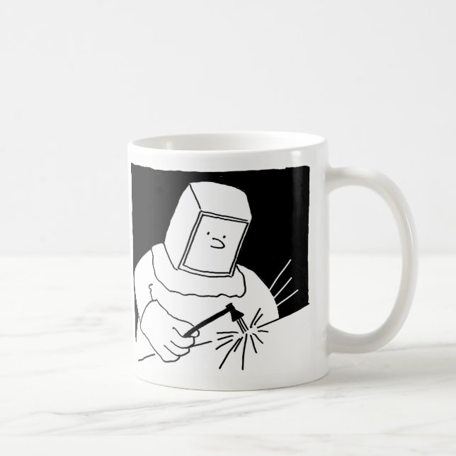 Welder or Steel Worker Welding - Blacksmith Coffee Mug (Right)