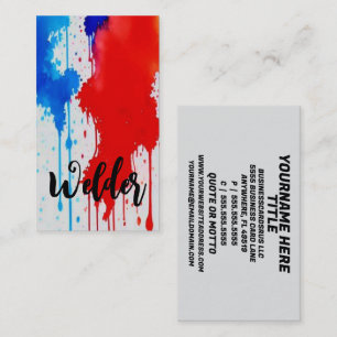 Welder Patriotic Red White and Blue Business Card