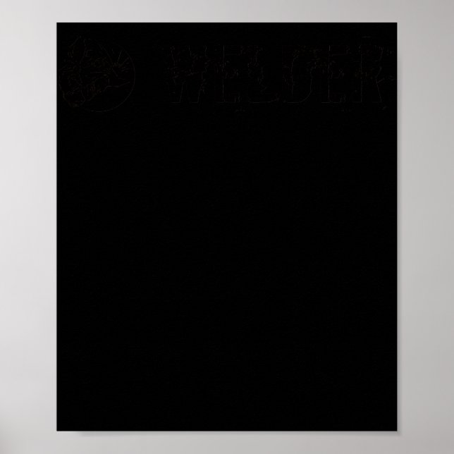 Welder plain black poster (Front)
