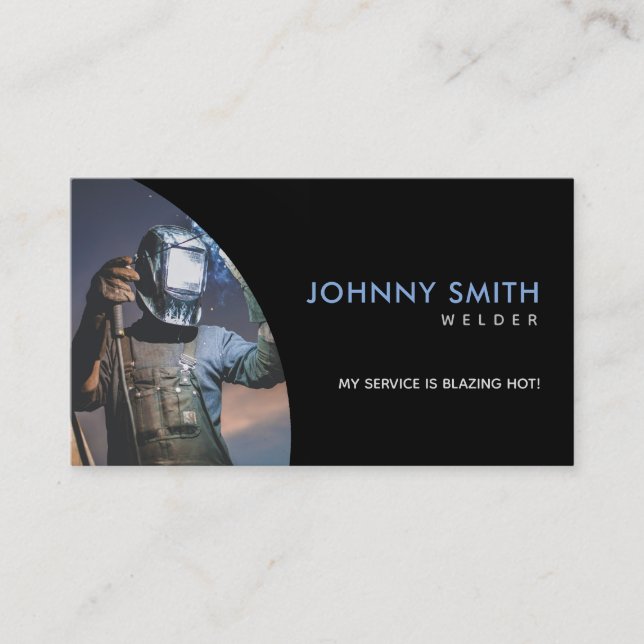 Welder Slogans Business Cards (Front)