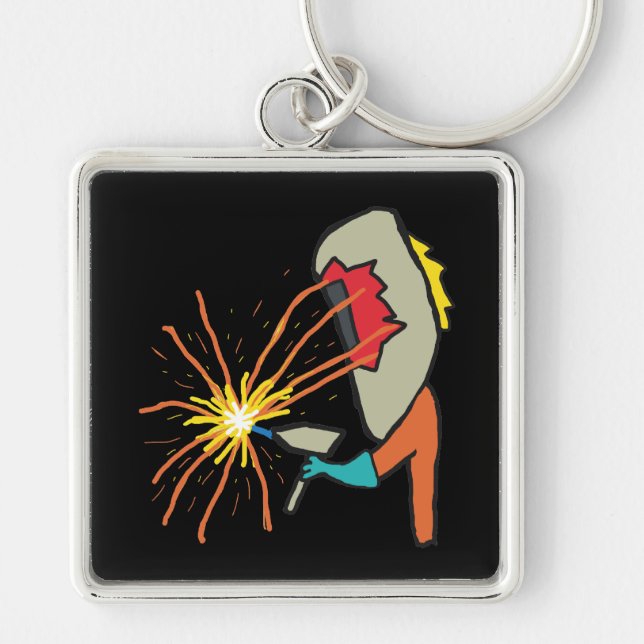Welder Welding Key Ring (Front)