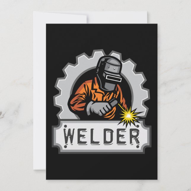 Welder Welding Metal Gift Welders Profession Gift Invitation (Front)