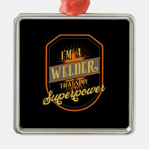 Welder Welding Metal Ornament
