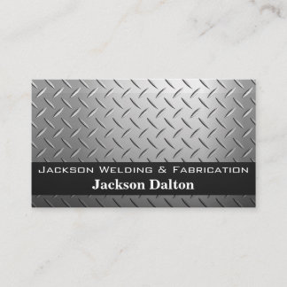Welder Worker Logo | Metal Steel Rivets  Business Card