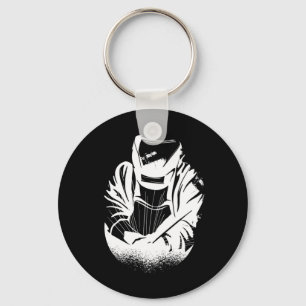 Welder Worker Silhouette Key Ring