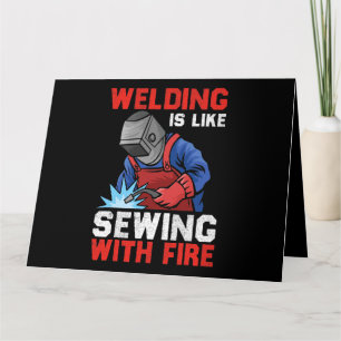 Welders Can Do It In All Positions Funny Welder 2 Card