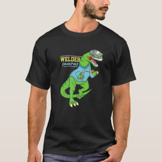Weldersaurus Welding Dinosaur Artwork For A Welde T-Shirt