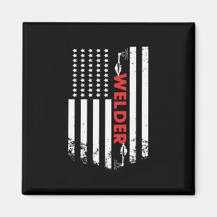 Welding - American Welder Flag Magnet