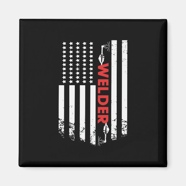 Welding - American Welder Flag Magnet (Front)