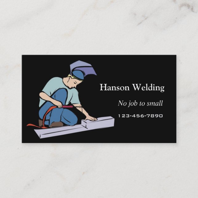 Welding business card (Front)